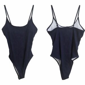 Navy Blue One-Piece Swimsuit